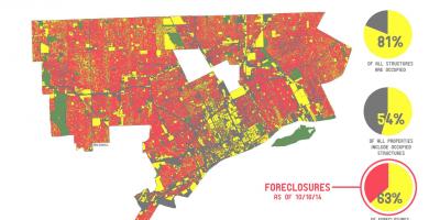 Detroit mapie ludności