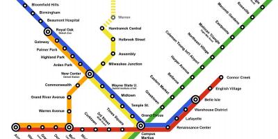 Metro Detroit mapie