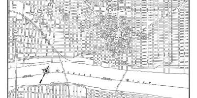 Detroit, Miasto, mapa ulic