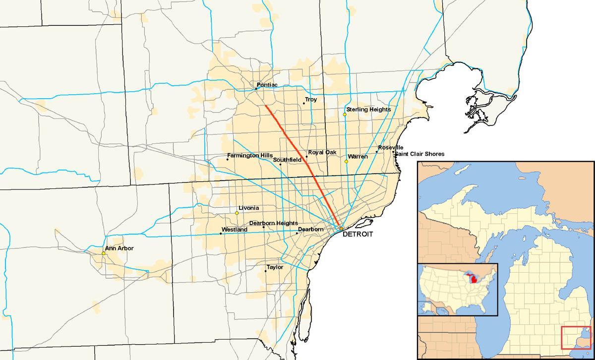 Detroit gmin mapie